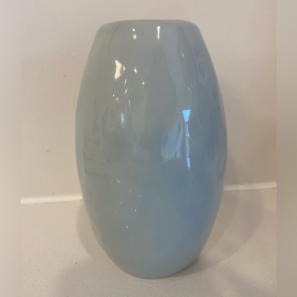 *WEST ELM* Hand Painted, Pale Blue Chicken Vase - Artist ~ Gemma Orkin - Picture 5 of 9